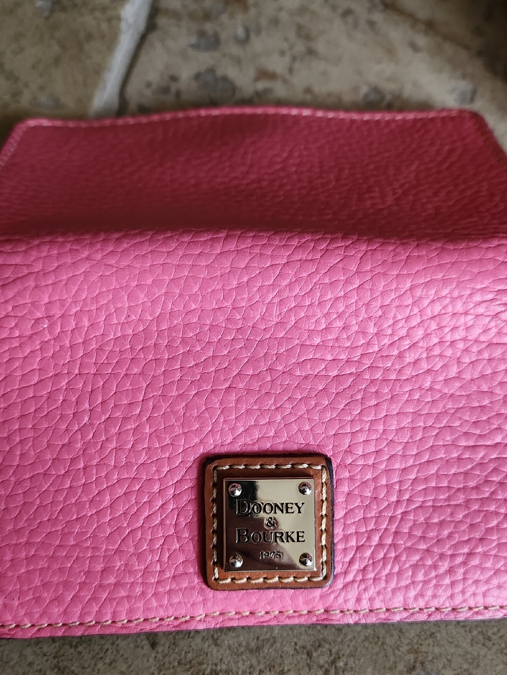 Dooney & Bourke Pink Pebbled Leather Baby Domed Satchel with Matching Wallet - Picture 15 of 16